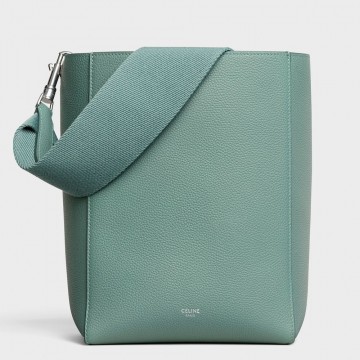 Celine Sangle Small Bucket Bag In Celadon Calfskin Celine Sangle Small Bucket Bag In Celadon Calfskin