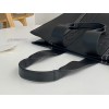 Chloe Woody Large Tote Bag In Black Calfskin
