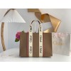Chloe Large Woody Tote Bag In Brown Felt