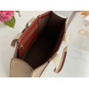 Chloe Large Woody Tote Bag In Brown Felt