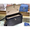Chloe Small Tess Day Bag In Black Grained Leather