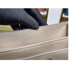 Chloe Mini Tess Day Bag In Grey Grained Leather