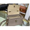 Chloe Mini Tess Day Bag In Grey Grained Leather