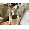 Chloe Large Woody Basket Bag In Hand-woven