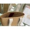 Chloe Large Woody Basket Bag In Hand-woven