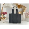 Chloe Woody Medium Tote Bag In Black Calfskin