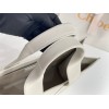 Chloe Woody Large Tote Bag In White Calfskin
