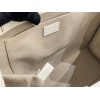 Chloe Woody Large Tote Bag In White Calfskin