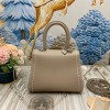 Delvaux Brillant Mini Surpique Bag in Grey Rodeo Calf Leather