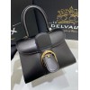 Delvaux Brillant Mini Bag in Black Box Calf Leather