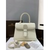 Delvaux Brillant MM Bag in Ivory Box Calf Leather