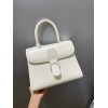 Delvaux Brillant MM Bag in Ivory Box Calf Leather