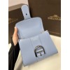 Delvaux Brillant Mini Bag in Azure Box Calf Leather