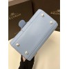 Delvaux Brillant Mini Bag in Azure Box Calf Leather