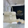 Delvaux Brillant PM Bag in Ivory Box Calf Leather