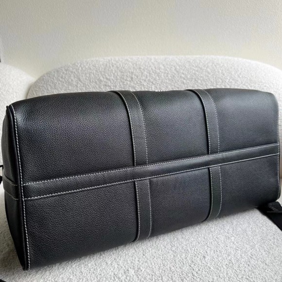 D*or lingot 50 duffle bag in black grained calfskin