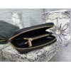 Dior Lady Dior Voyageur Small Coin Purse in Black Lambskin