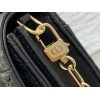Dior Miss Dior Top Handle Bag in Black Cannage Lambskin