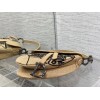 Dior Saddle Bag In Beige Jute Canvas with Dior Union Motif