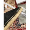 Dior Granville Espadrilles In Black Mesh Embroidery