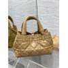 Dior Toujours Small Bag in Tan Macrocannage Calfskin