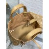 Dior Toujours Small Bag in Tan Macrocannage Calfskin