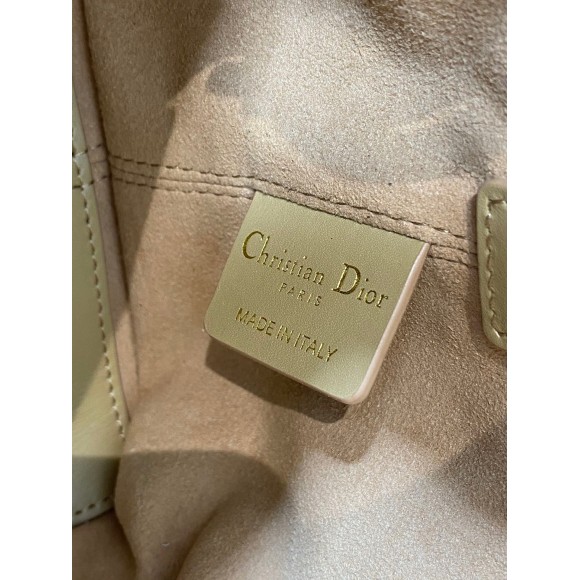 D*or toujours small bag in tan macrocannage calfskin