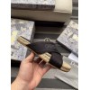 Dior Granville Espadrilles Sandals In Black Embroidered Cotton