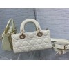 Dior Lady D-Joy Small Bag in White Patent Calfskin