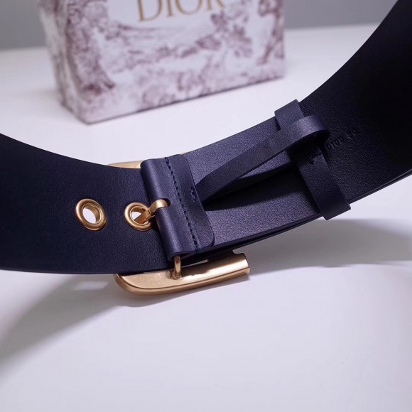 D*or D*orquake 55mm belt in dark blue calfskin