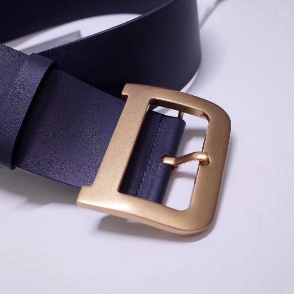 D*or D*orquake 55mm belt in dark blue calfskin