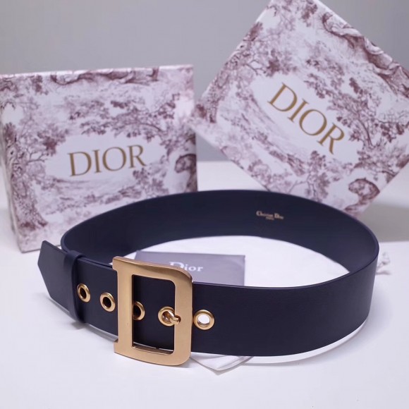 D*or D*orquake 55mm belt in dark blue calfskin