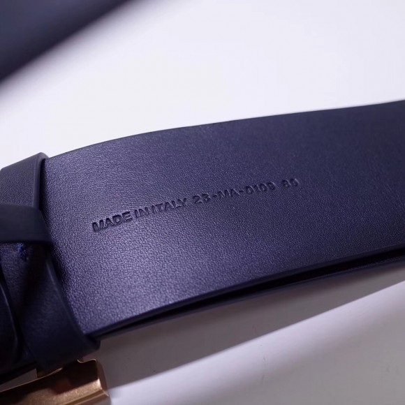 D*or D*orquake 55mm belt in dark blue calfskin