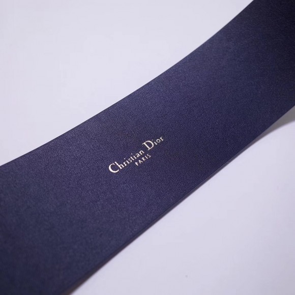 D*or D*orquake 55mm belt in dark blue calfskin