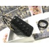 Dior Lady Dior Large Bag In Black Cannage Lambskin