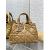 Dior Toujours Medium Bag in Tan Macrocannage Calfskin