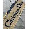 Dior Shoulder Strap with Ring in Blue Embroidery Canvas