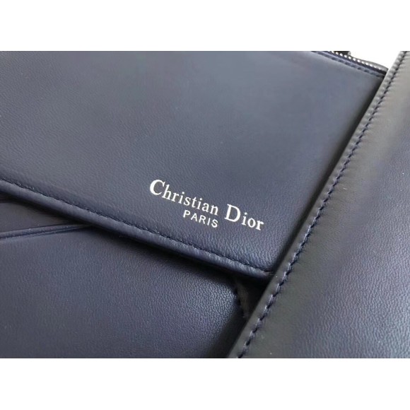 D*or lady D*or chain pouch in noir cannage lambskin