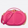 Dior CD Signature Oval Camera Bag in Rani Pink Calfskin