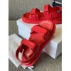 Dior DiorAct Sandals In Red Lambskin