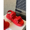 Dior DiorAct Sandals In Red Lambskin