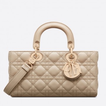 Dior Lady D-Joy Medium Bag In Sand Cannage Lambskin Dior Lady D-Joy Medium Bag In Sand Cannage Lambskin