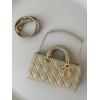 Dior Lady D-Joy Medium Bag In Sand Cannage Lambskin
