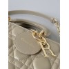 Dior Lady D-Joy Medium Bag In Sand Cannage Lambskin