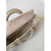 Dior Lady D-Joy Medium Bag In Sand Cannage Lambskin
