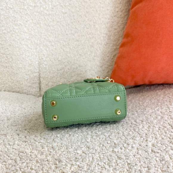 D*or lady D*or micro bag in mint cannage lambskin