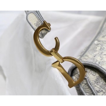 Dior Saddle Bag In Grey Toile de Jouy Embroidery Dior Saddle Bag In Grey Toile de Jouy Embroidery