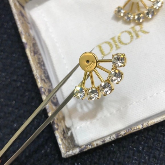 D*or tribales earrings in gold metal pearls and crystals