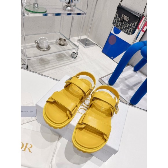 D*or D*oract sandals in yellow lambskin