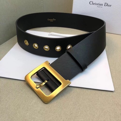 Dior Diorquake 55MM Belt In Black Calfskin